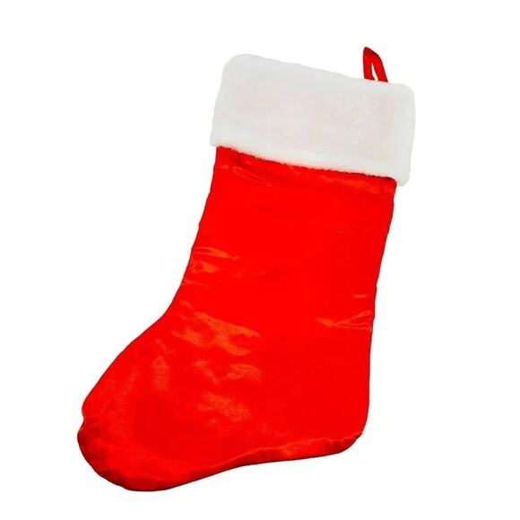 Red Satin I Love My Labrador Dog Christmas Holiday Stocking - Picture 2 of 2